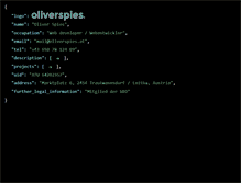 Tablet Screenshot of oliverspies.at
